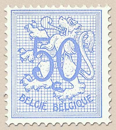 belgian stamps Definitive issue - Number on Heraldic Lion.